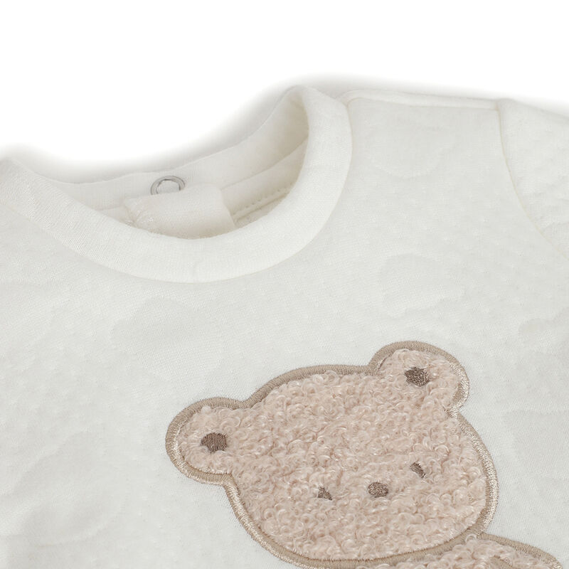 Infants Bronze Applique Nappy Opening Babysuit image number 2